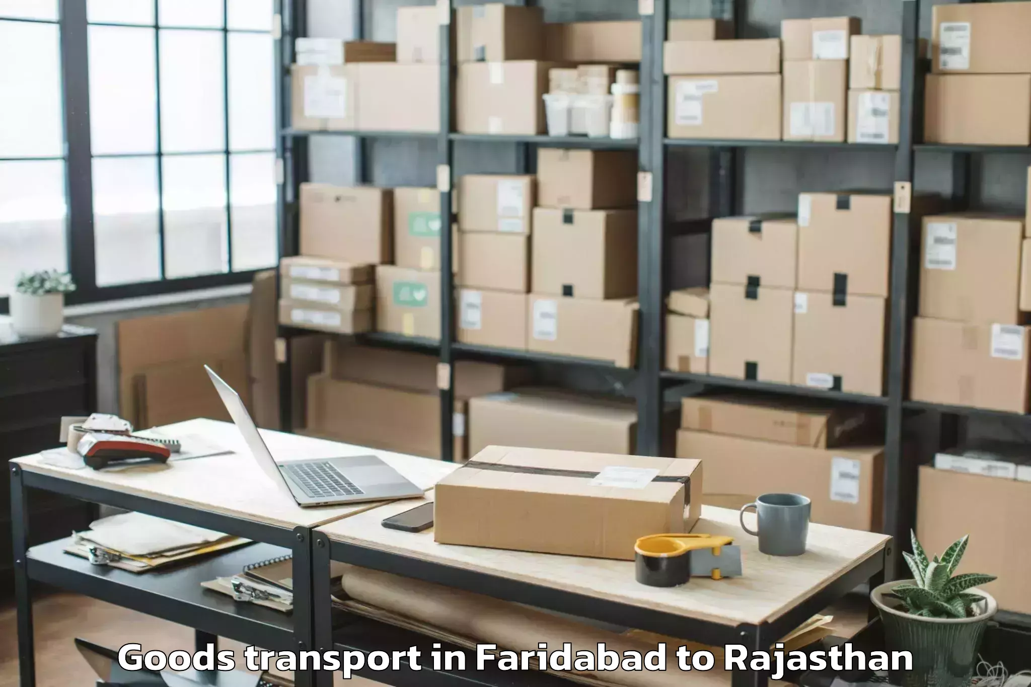 Quality Faridabad to Nims University Jaipur Goods Transport